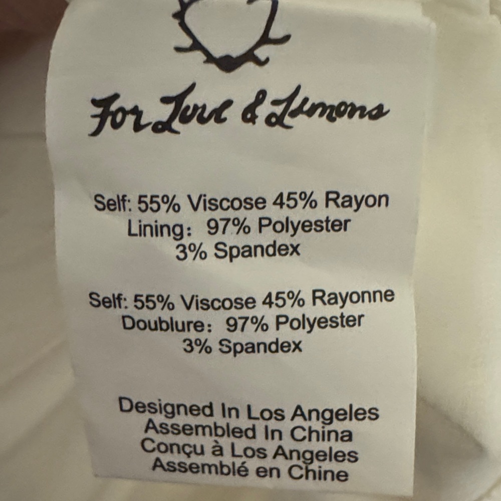 For Love And Lemons White and Lace Dress - NWT - Picture 10 of 10